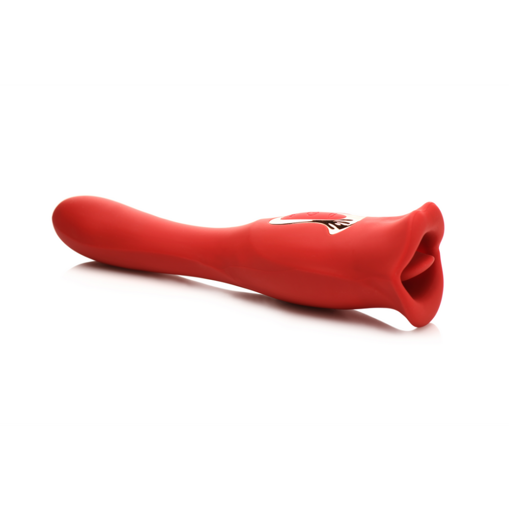 Kiss and Tell Pro - Dual-Ended Kissing Vibrator - Red