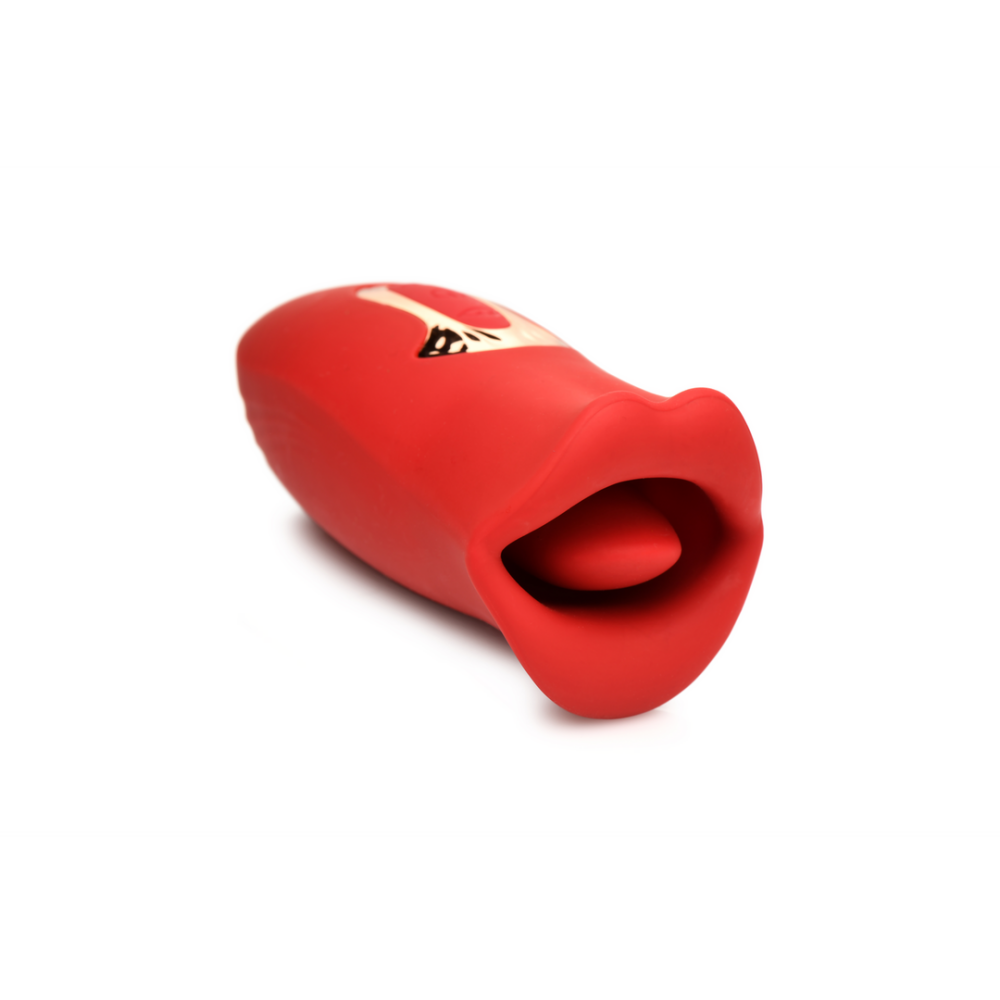 Kiss and Tell - Silicone Kissing and Vibrating Clitoral Stimulator - Red