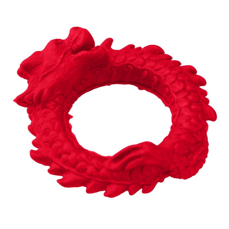 Rise of the Dragon - Silicone Cock Ring - Red