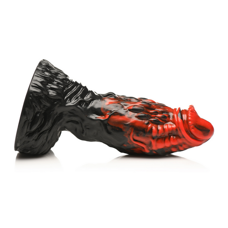 Vulcan - Silicone Dildo - Black/Red