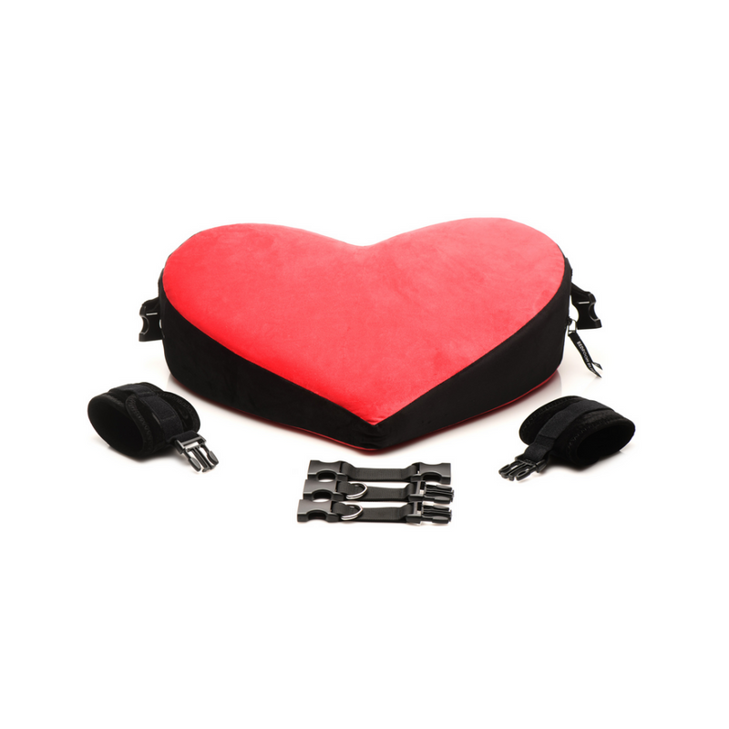 Bondage Love Pillow - Black/Red