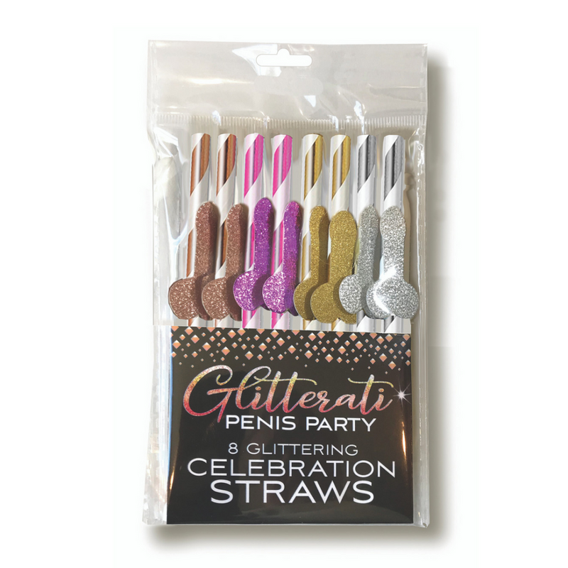 Glitterati - Penis Party Cocktail Straws