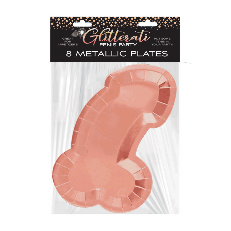 Glitterati - Penis - 8 Plates - Rose Gold