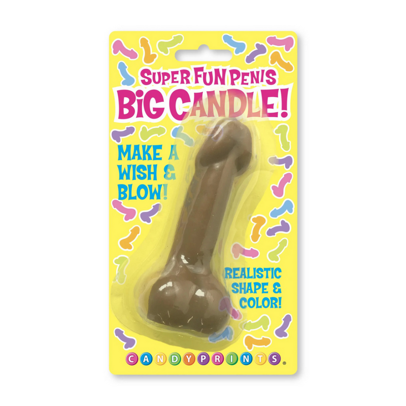 Super Fun Big Penis Candle, Brown