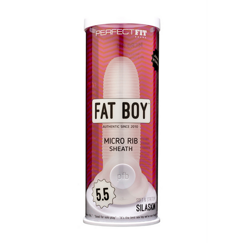Fat Boy Micro Ribbed Sheath - Dildo - 6 / 14 cm