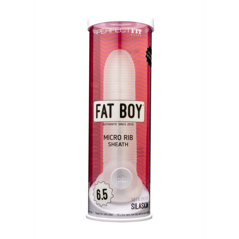 Fat Boy Micro Ribbed Sheath - Dildo - 6 / 16,5 cm