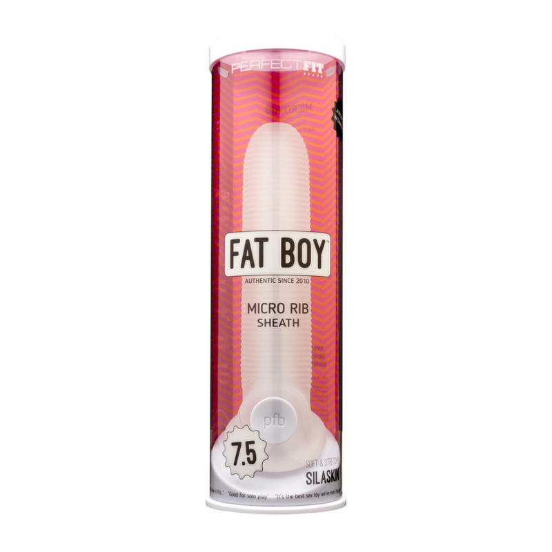 Fat Boy Micro Ribbed Sheath - Dildo - 7 / 19 cm