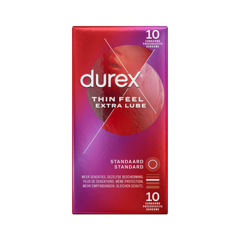 Thin Feel Extra Lube - Condoms - 10 Pieces