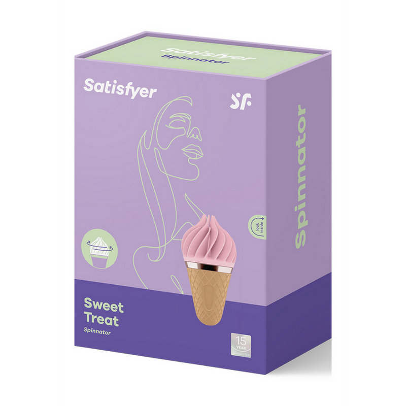 Sweet Treat - Stimulating Tongue Spinnator - Pink/Brown