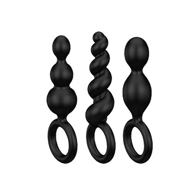Booty Call Plugs - 3 Pieces - Black