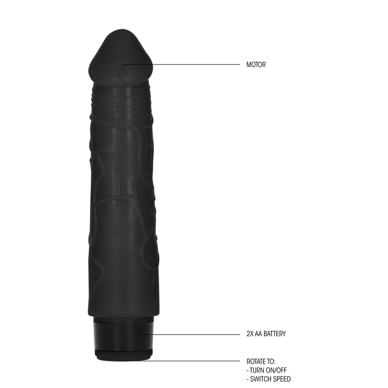 Thick Realistic Dildo Vibrator - 8 / 20 cm