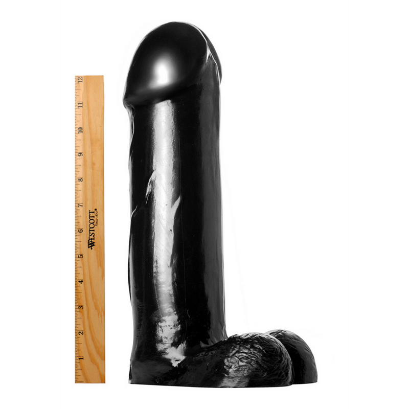 The Titan Dildo - XXL - 14.5 inch - Black