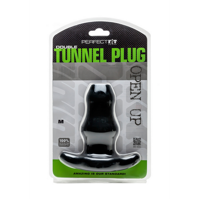 Double Tunnel Plug - Hollow Butt Plug - M
