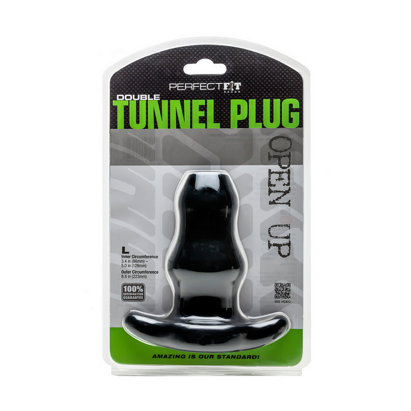 Double Tunnel Plug - Hollow Butt Plug - L