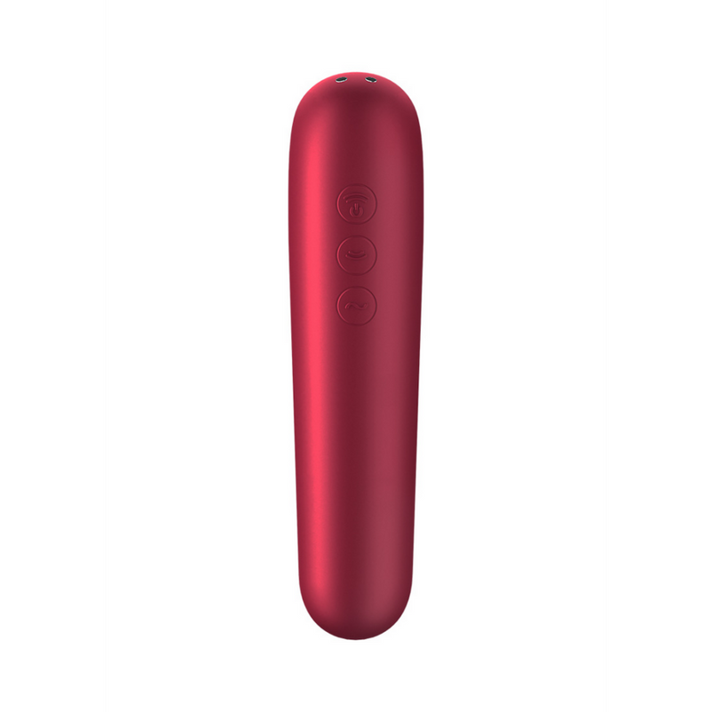 Dual Love - Air Pulse Vibrator - Red