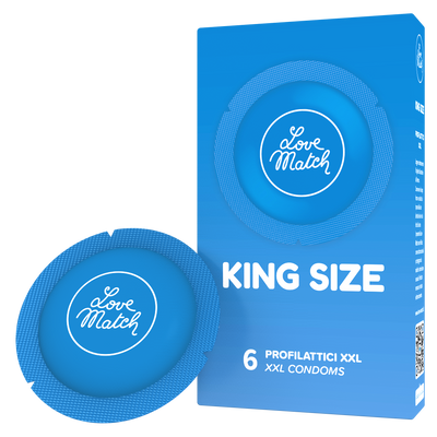 King Size - Condoms - 2.4 / 60 mm - 6 Pieces
