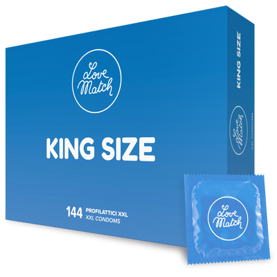 King Size - Condoms - 2.4 / 60 mm - 144 Pieces