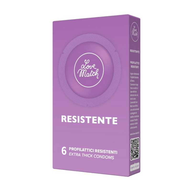 Resistente - Strong Condoms - 6 Pieces