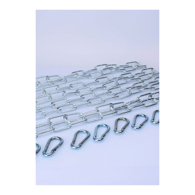 KIT 4 X 120 cm Large Link Chain + 8 Carabiners