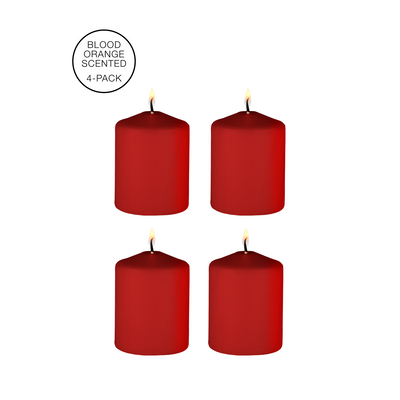 Tease Candles - Sinful - 4 Pieces - Red