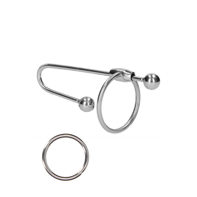 Stainless Steel Penis Plug with Ball - 0.4 / 10 mm