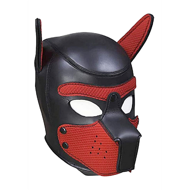 Neoprene Puppy Mask - Red