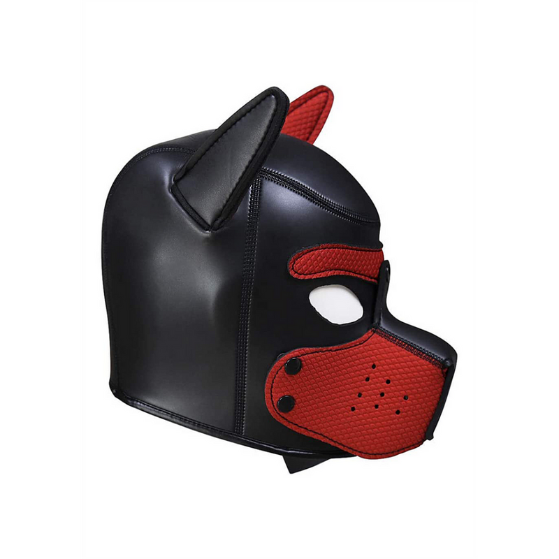 Neoprene Puppy Mask - Red