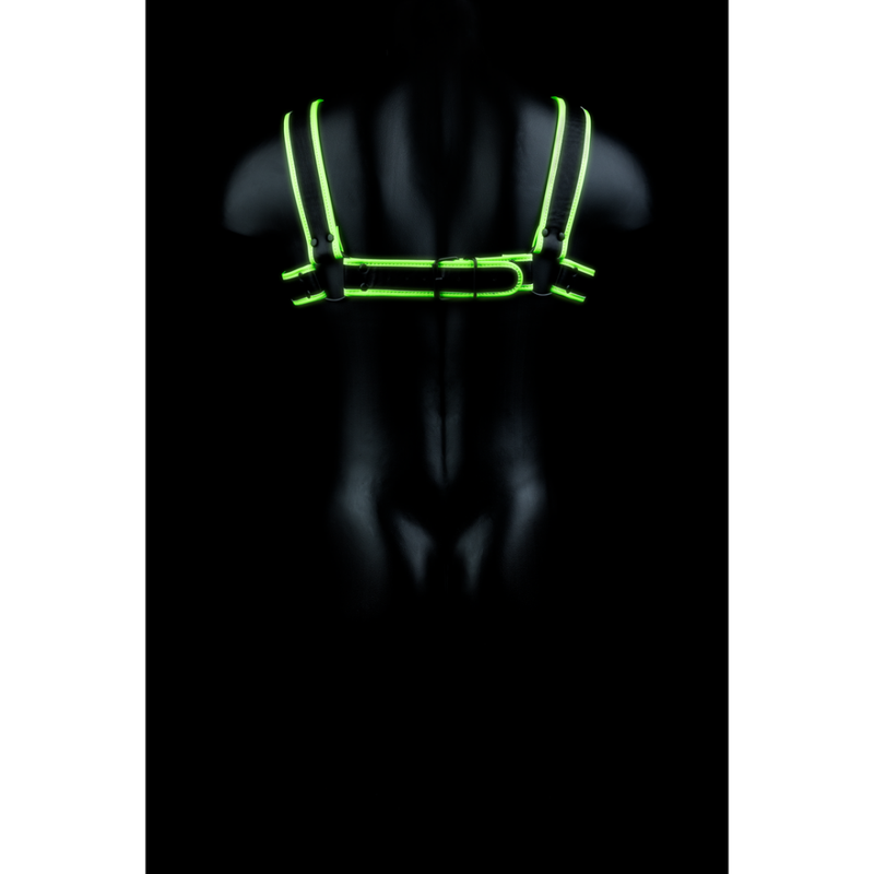 Chest Bulldog Harness - Glow in the Dark - L/XL