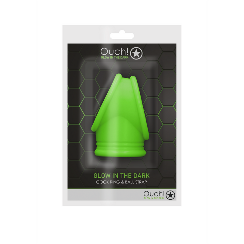 Cockring  Ball Strap - Glow in the Dark