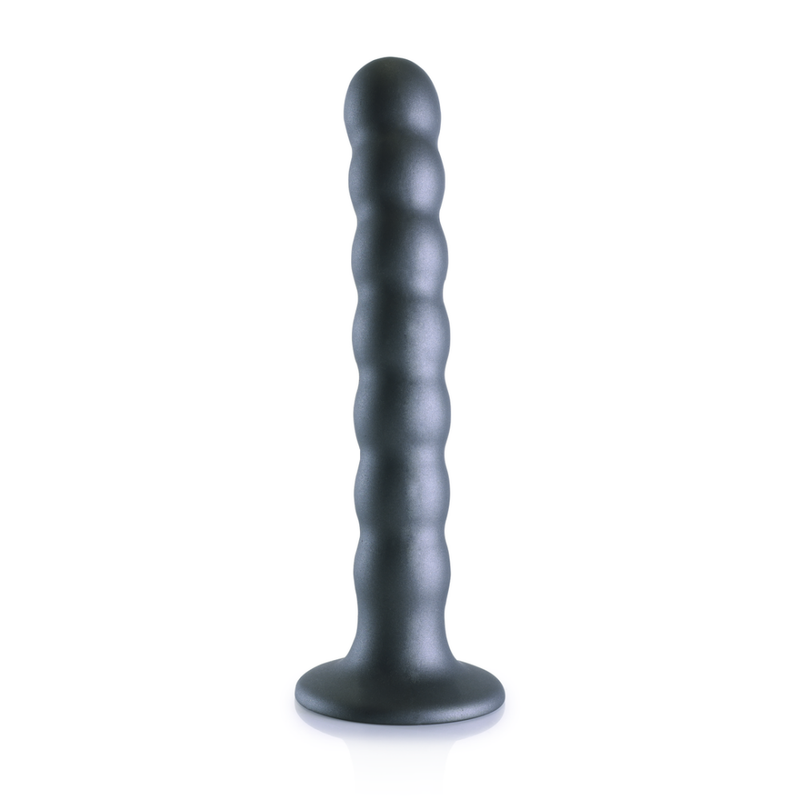 Beaded Silicone G-Spot Dildo - 6,5'' / 16,5 cm