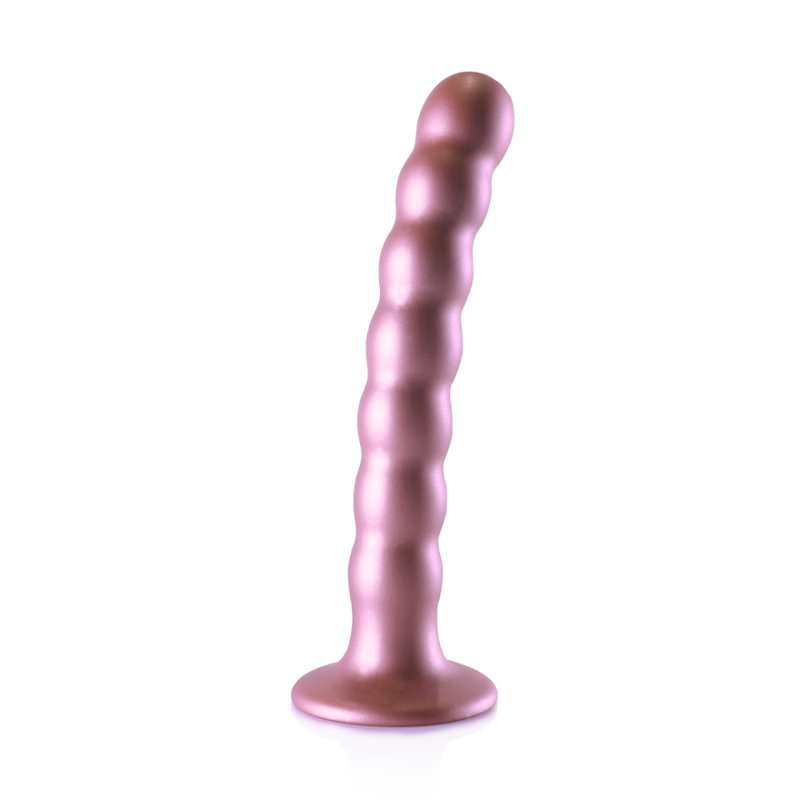 Beaded Silicone G-Spot Dildo - 6,5'' / 16,5 cm