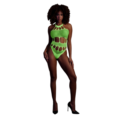 Body with Grecian Neckline - One Size - Neon Green