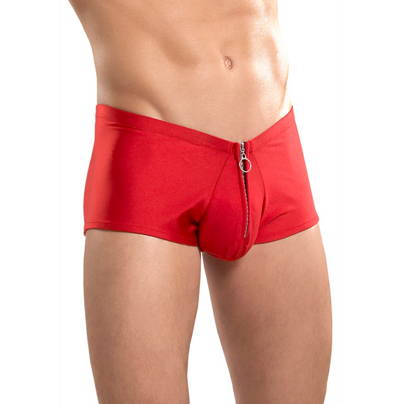 Shorts with Zipper - L/XL - Red