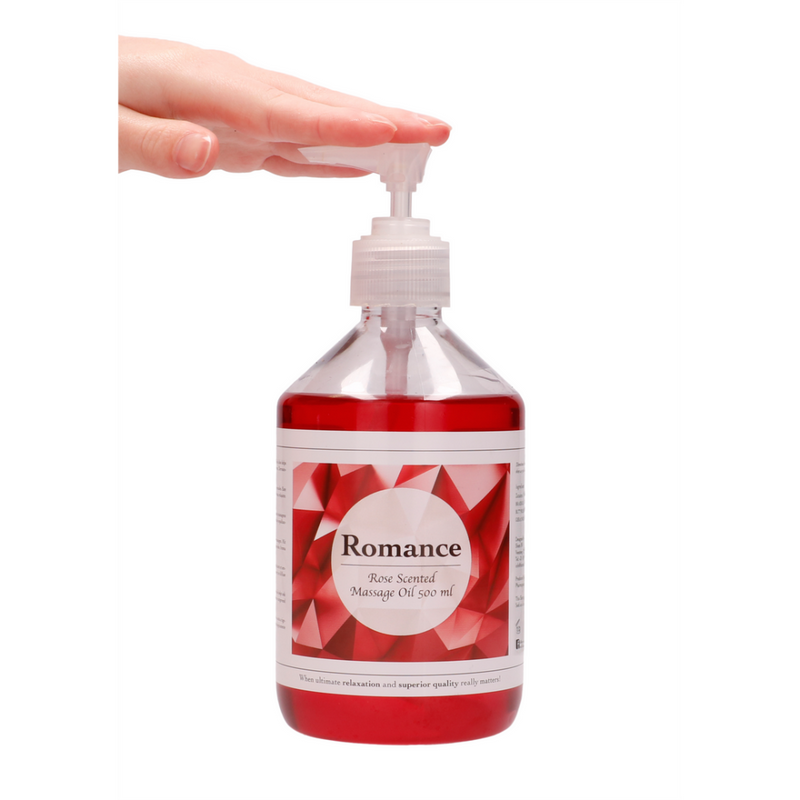 Romance - Massage Oil - Rose Scented - 17 fl oz / 500 ml