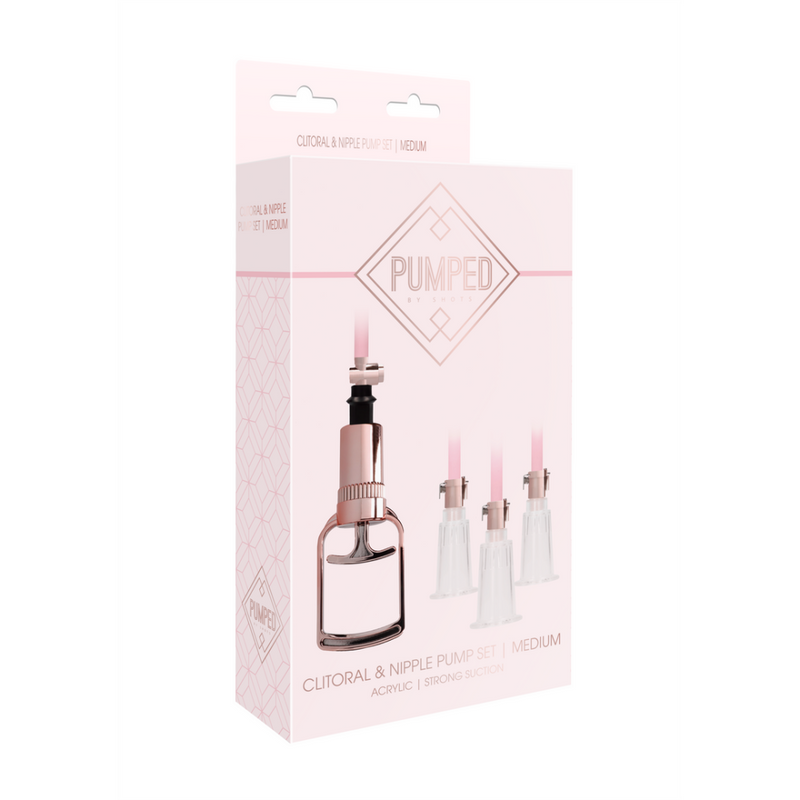 Clitoral  Nipple Pump Set Medium - Medium