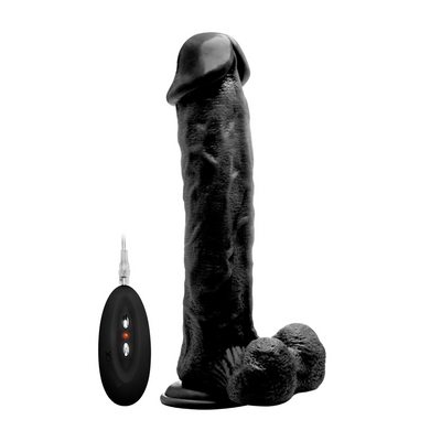 Vibrating Realistic Cock with Scrotum - 11 / 28 cm