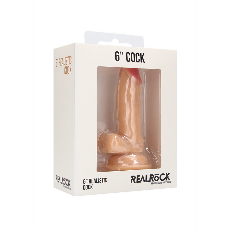 Realistic Cock with Scrotum - 6 / 15 cm