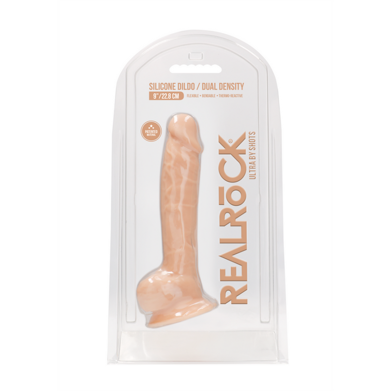 Silicone Dildo with Balls - 9 / 23 cm