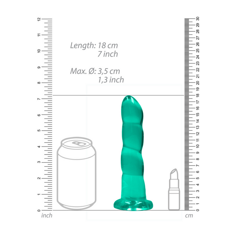 Non-Realistic Dildo with Suction Cup - 7 / 17 cm