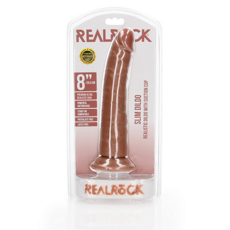 Slim Realistic Dildo with Suction Cup - 8 / 20,5 cm