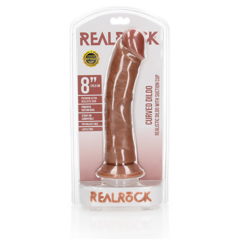 Curved Realistic Dildo with Suction Cup - 8 / 20,5 cm