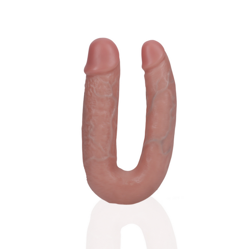 U Shaped Double Dildo 5 / 12,7 cm - Flesh