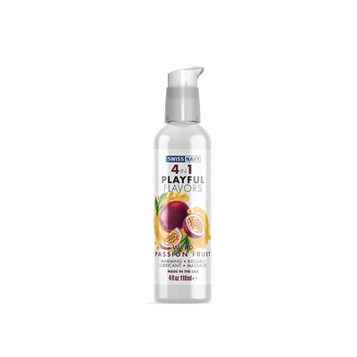 4 In 1 Lubricant with Wild Passion Fruit Flavor - 4 fl oz / 118 ml