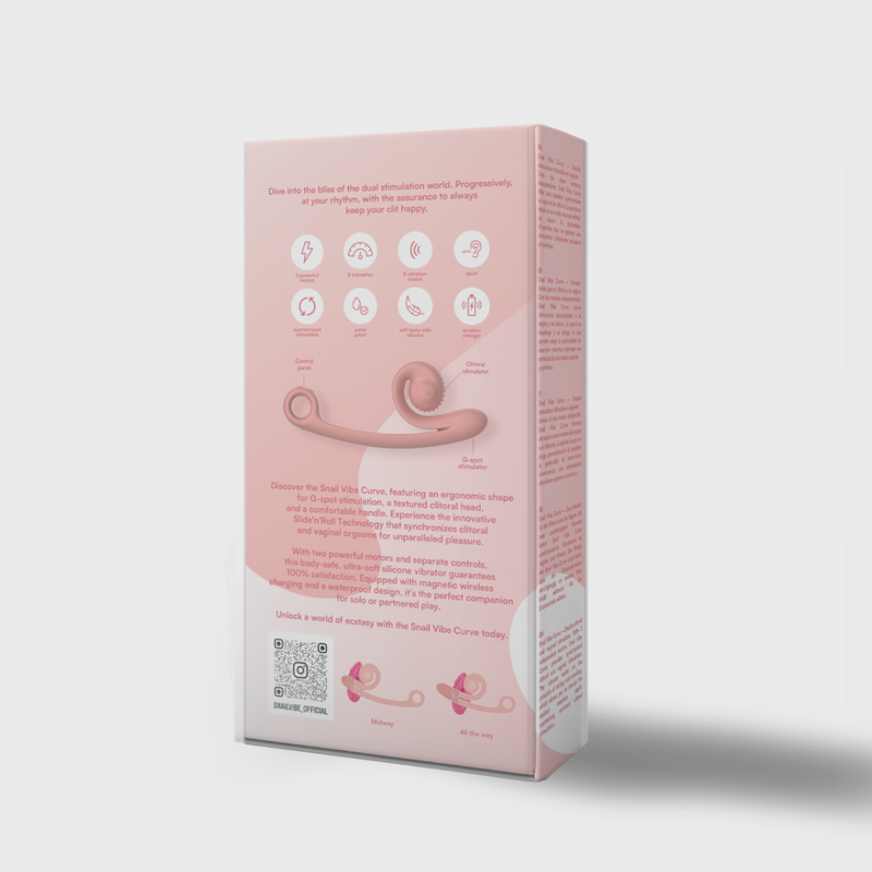 Snail Vibe - Curve Vibrator - Peachy Pink