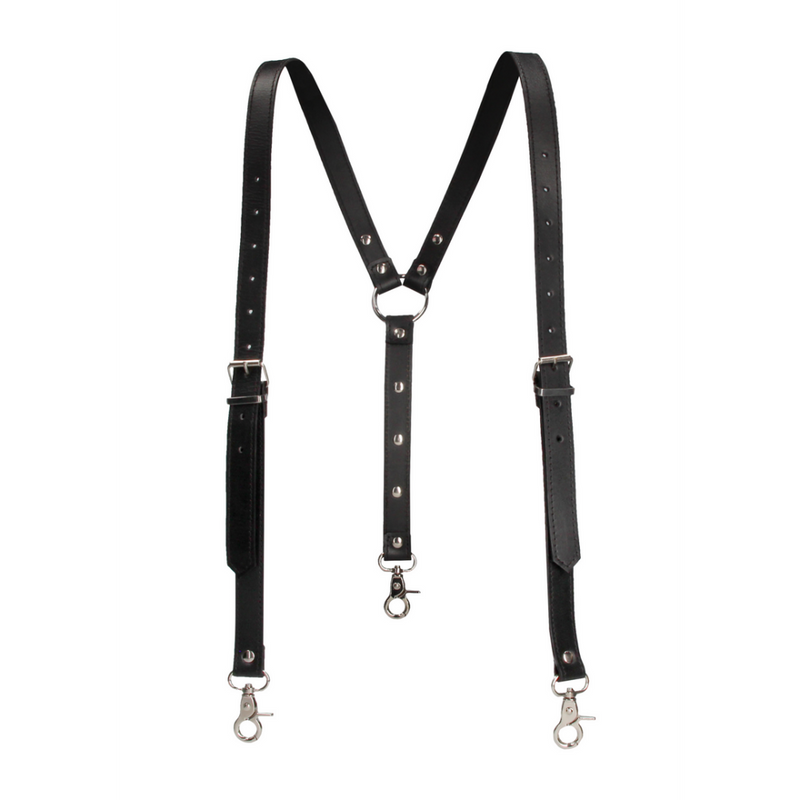 Split Leather Suspenders for Men