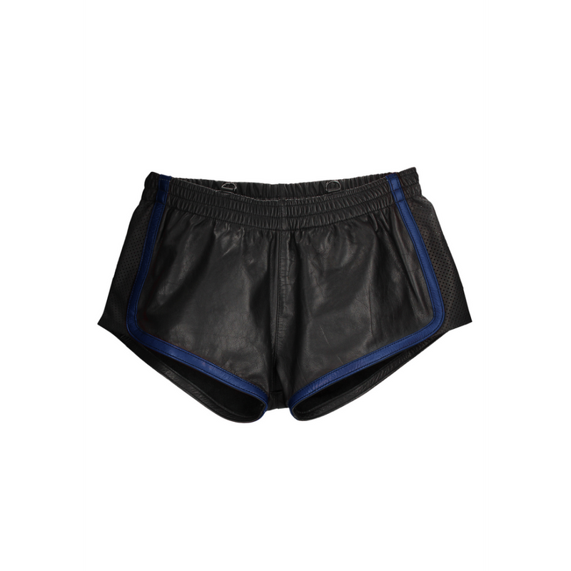 Leather Versatile Shorts - S/M - Blue