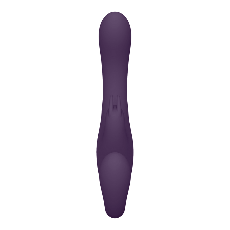 Suki - Vibrating Strapless Strap-on Rabbit - Purple