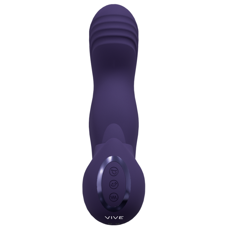 Yumi - Triple Motor G-Spot Finger Motion Vibrator and Flickering Tongue Stimulator - Purple