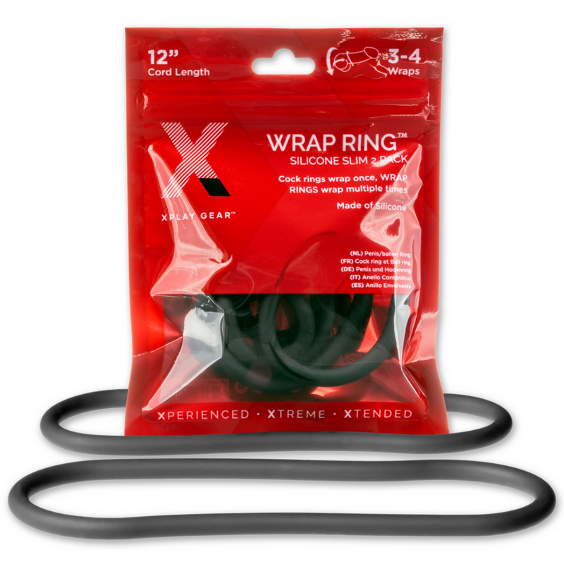Silicone Slim Wrap Ring - Cockring / Ball Strap - 12 / 30 cm
