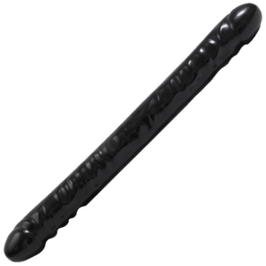Geaderde Double Header - Dildo met Dubbele Einden - 18 / 45 cm